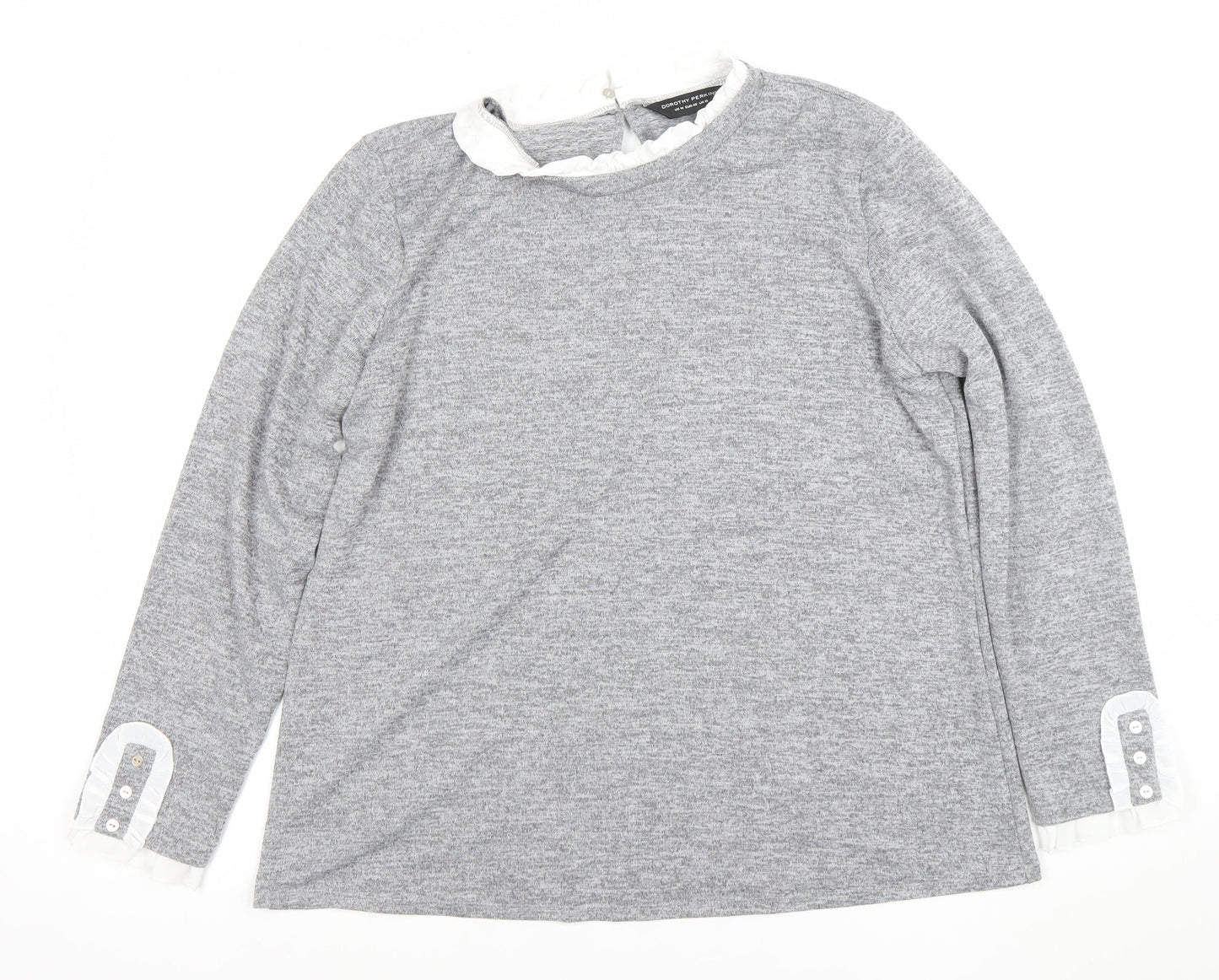 Womens UK Size 18 Dorothy Perkins Grey Pullover Jumper