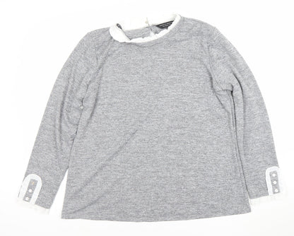 Womens UK Size 18 Dorothy Perkins Grey Pullover Jumper