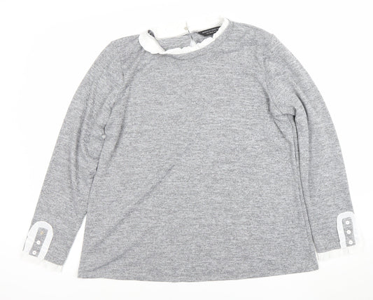 Womens UK Size 18 Dorothy Perkins Grey Pullover Jumper