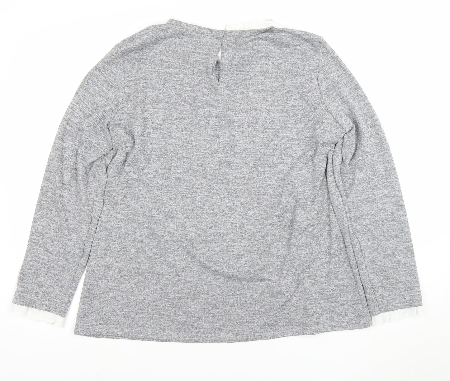 Womens UK Size 18 Dorothy Perkins Grey Pullover Jumper