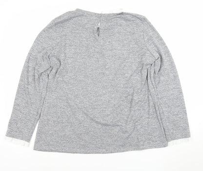 Womens UK Size 18 Dorothy Perkins Grey Pullover Jumper