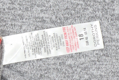 Womens UK Size 18 Dorothy Perkins Grey Pullover Jumper