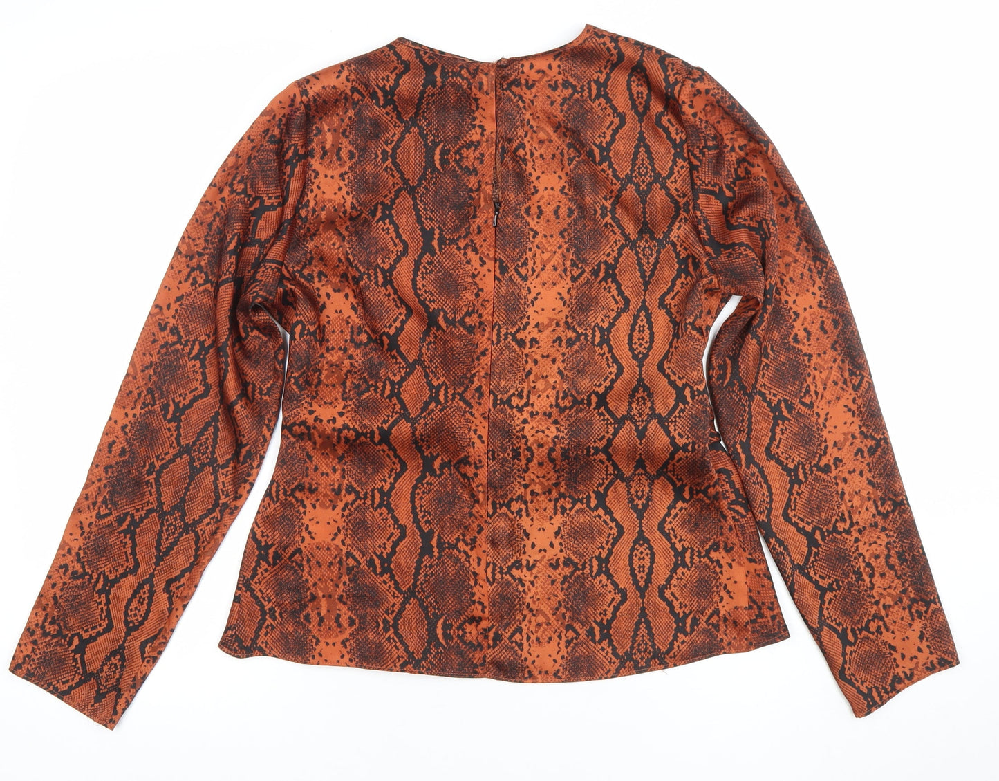 Womens UK Size 12 Primark Brown Wrap Blouse