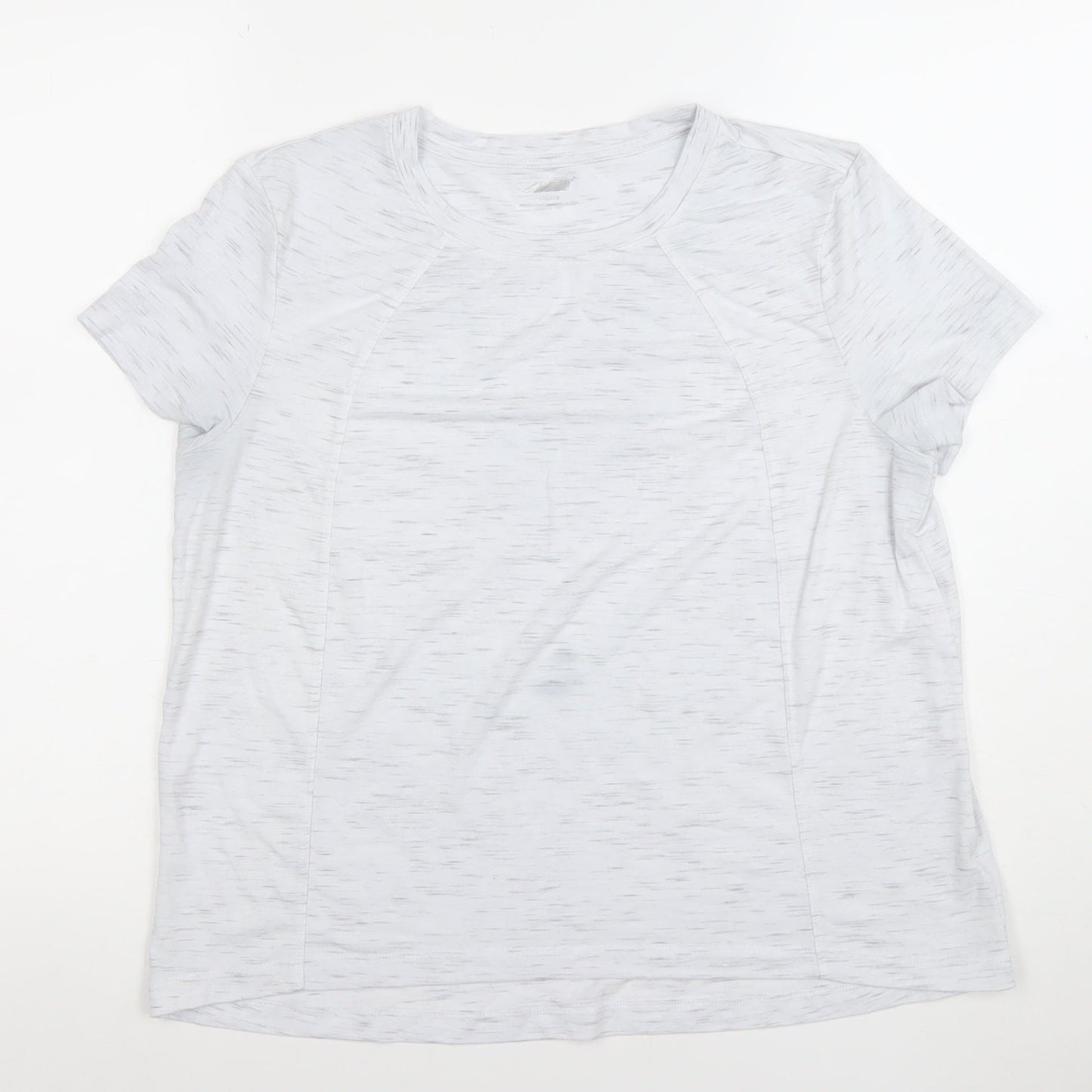 Womens UK Size M Avia White Gym & Training Running & Jogging Yoga T-Shirt