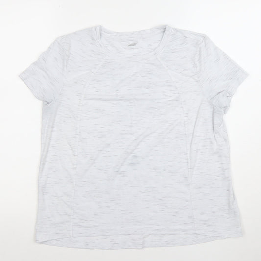 Womens UK Size M Avia White Gym & Training Running & Jogging Yoga T-Shirt
