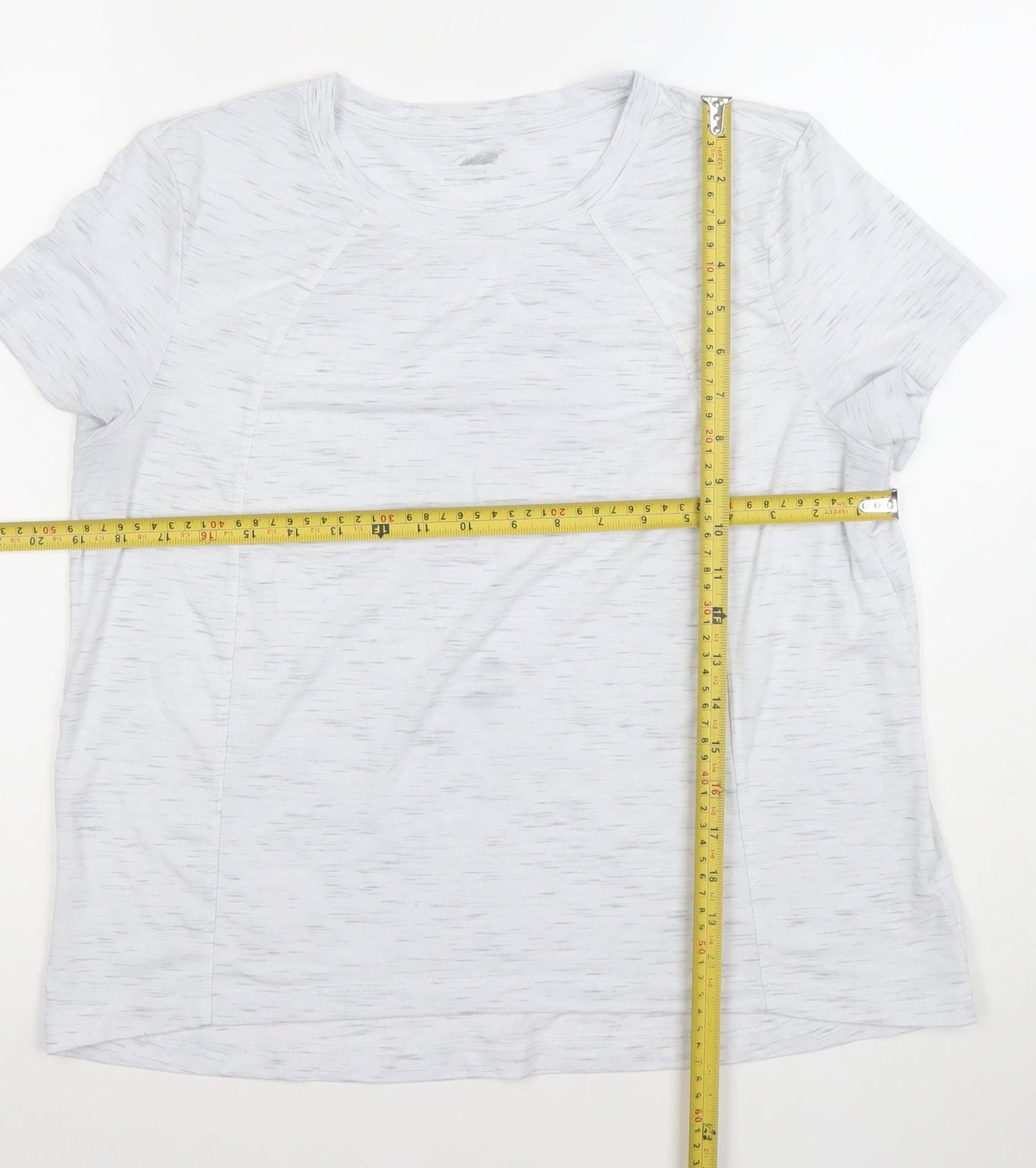 Womens UK Size M Avia White Gym & Training Running & Jogging Yoga T-Shirt