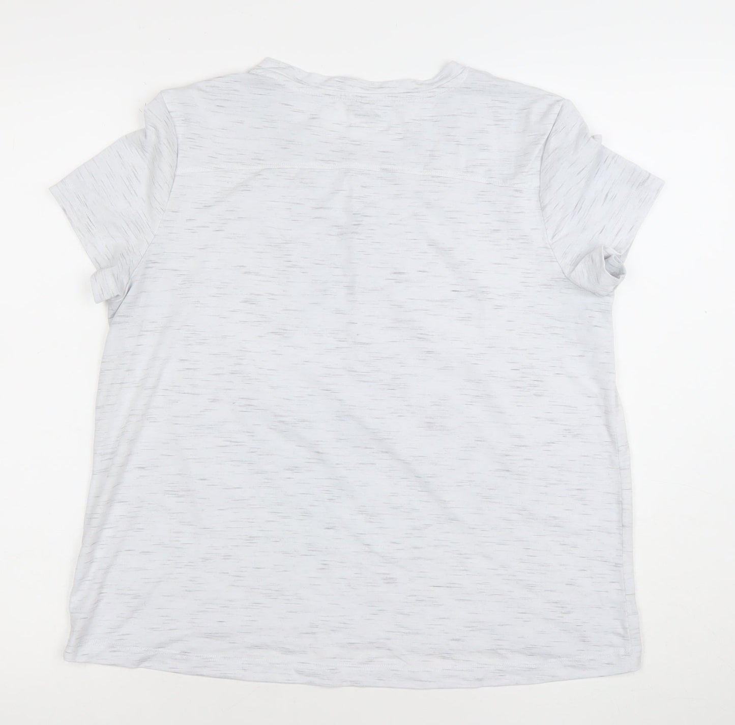 Womens UK Size M Avia White Gym & Training Running & Jogging Yoga T-Shirt