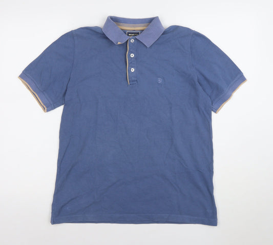 Mens UK Size M Benetti 100% Cotton Polo Shirt