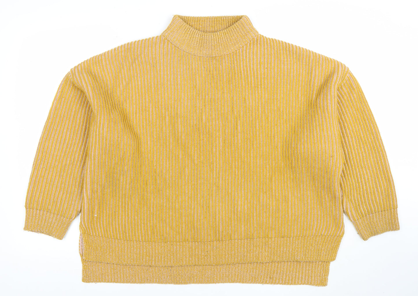 Womens UK Size M Topshop Yellow Pullover Jumper