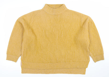 Womens UK Size M Topshop Yellow Pullover Jumper