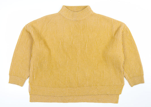 Womens UK Size M Topshop Yellow Pullover Jumper