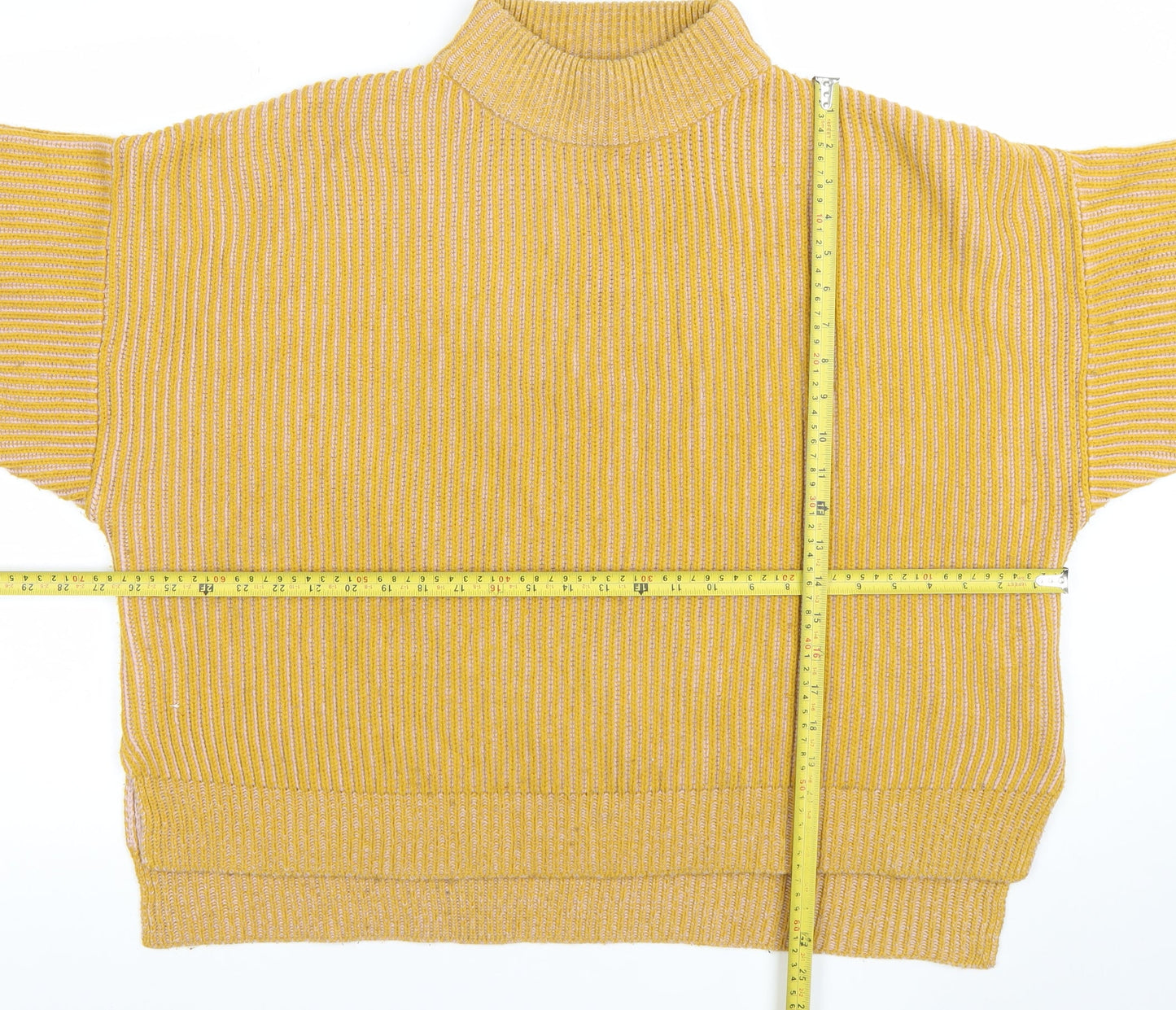 Womens UK Size M Topshop Yellow Pullover Jumper