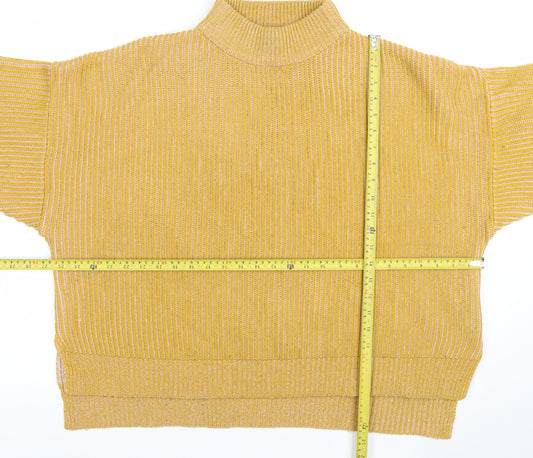 Womens UK Size M Topshop Yellow Pullover Jumper