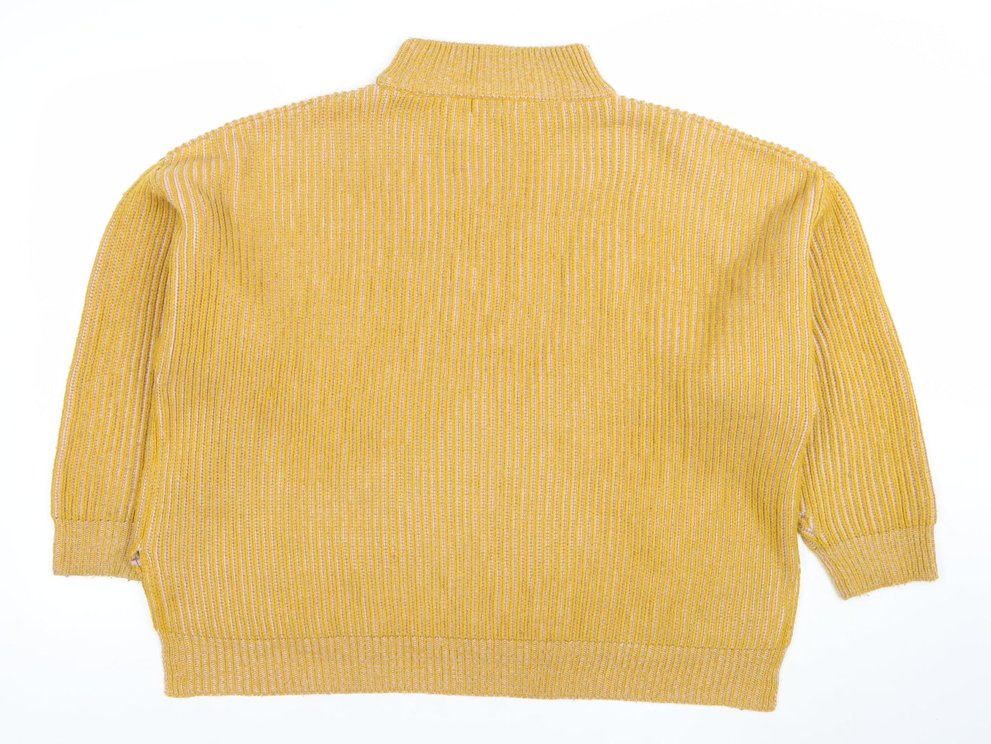 Womens UK Size M Topshop Yellow Pullover Jumper