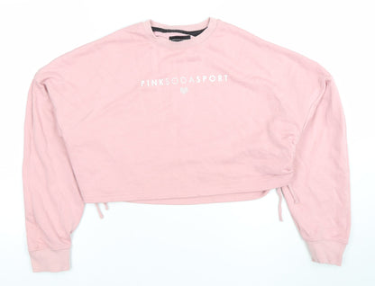 Womens UK Size XS Pink Soda Sport Pink Pullover Sweatshirt