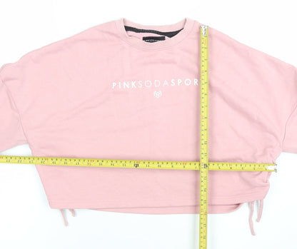 Womens UK Size XS Pink Soda Sport Pink Pullover Sweatshirt