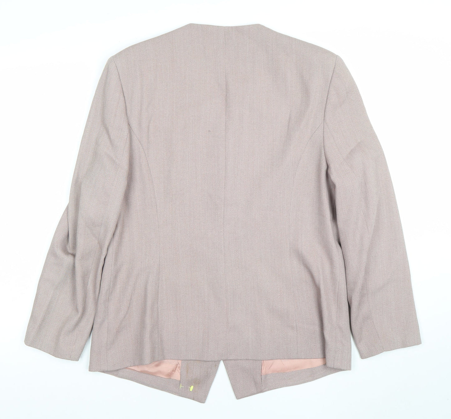 Womens UK Size 16 Gold by Michael H Regular Beige Blazer