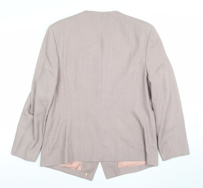 Womens UK Size 16 Gold by Michael H Regular Beige Blazer