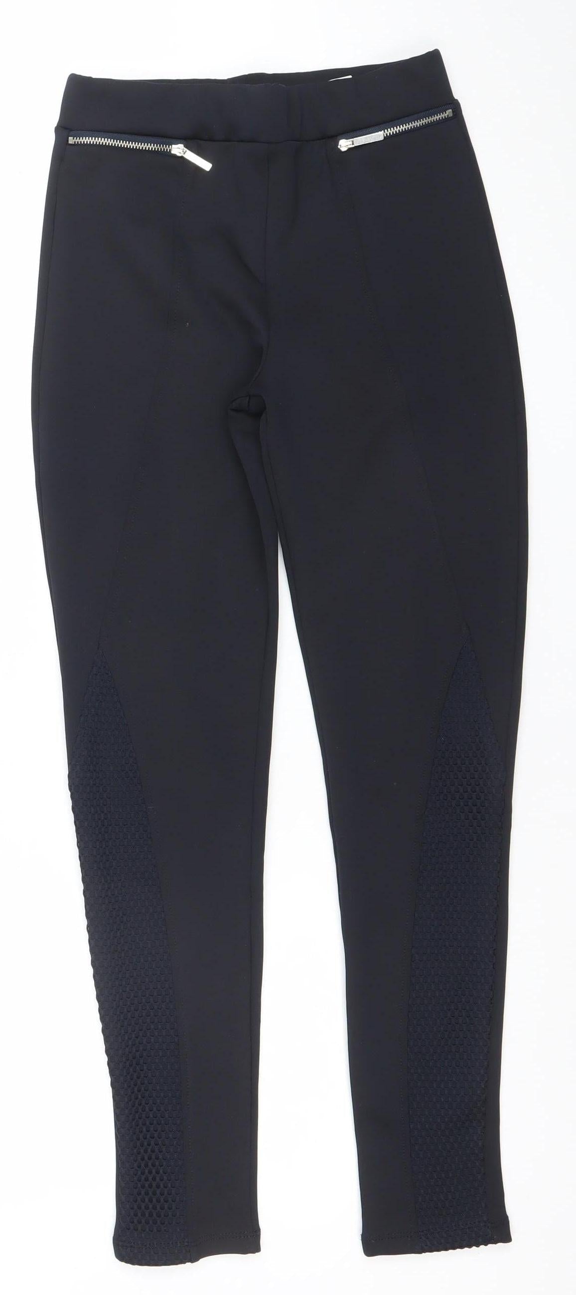 Womens UK Size 6 Zara Basic Slim Fit Jegging Black Trousers