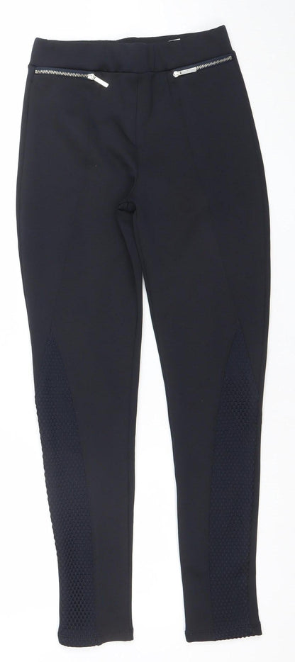 Womens UK Size 6 Zara Basic Slim Fit Jegging Black Trousers