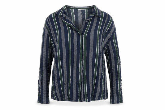 Womens UK Size 12 Mango Blue Basic Button-Up
