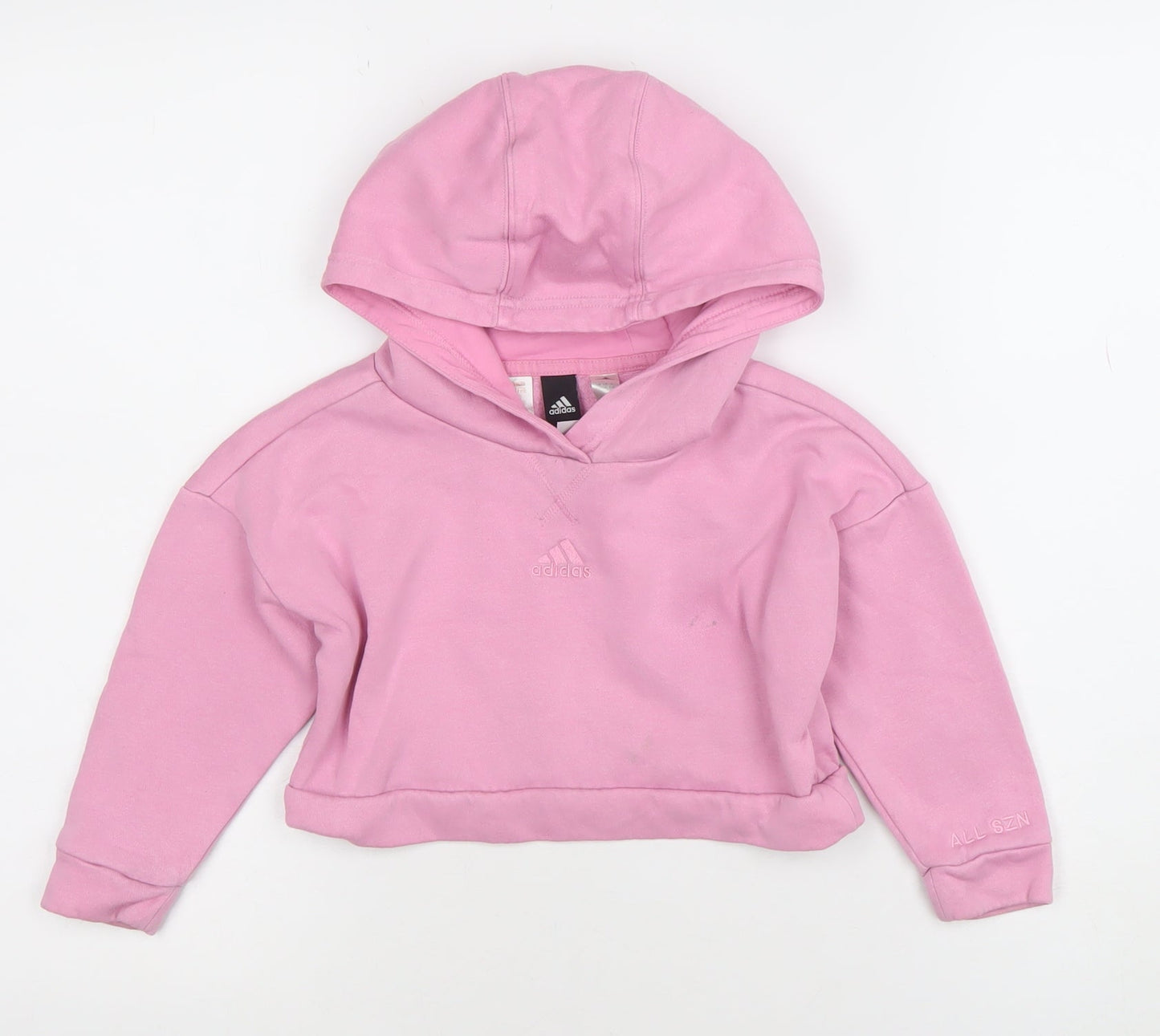Girls UK Size 3-4 Years adidas Pink Pullover Hoodie