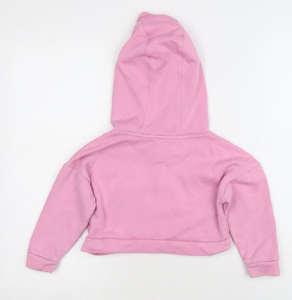 Girls UK Size 3-4 Years adidas Pink Pullover Hoodie