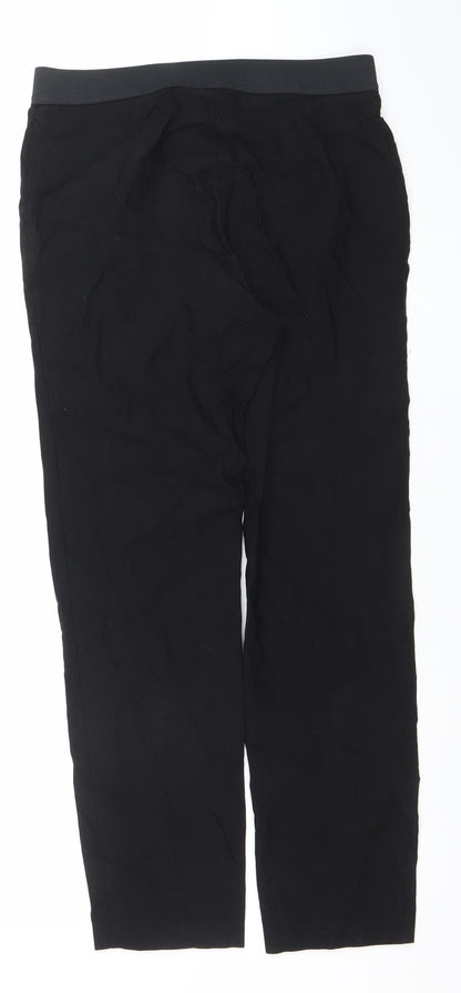 Womens UK Size 12 Gallery Regular Fit Casual Travel Black Trousers