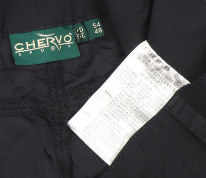 Mens UK Size 48 Chervo Regular Fit Casual Travel Sports Black Trousers