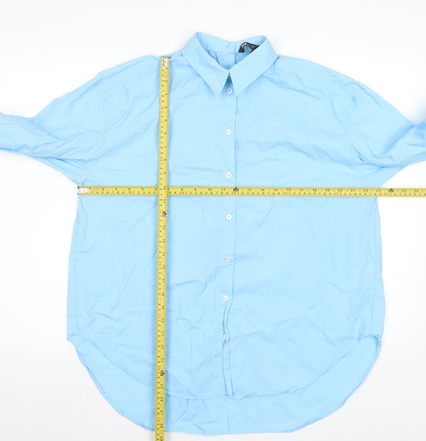 Mens UK Collar Size XS Zara Smart Blue  Dress Shirt