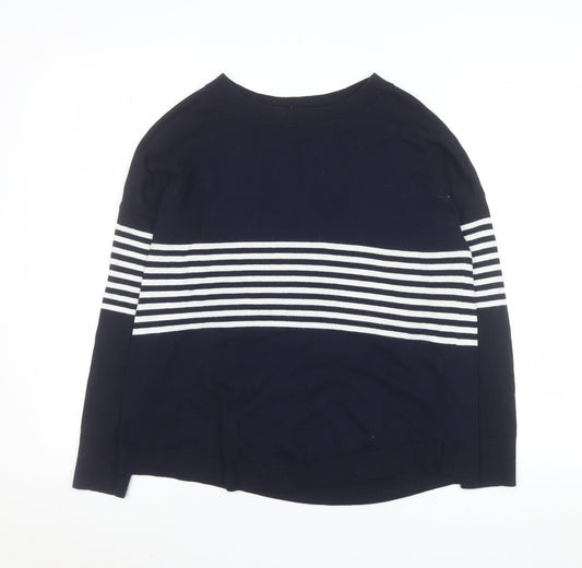 Womens UK Size 6 The White Company Blue Pullover Jumper