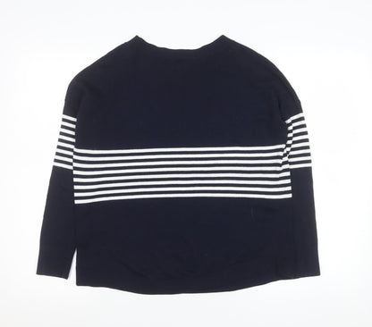 Womens UK Size 6 The White Company Blue Pullover Jumper