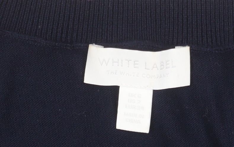 Womens UK Size 6 The White Company Blue Pullover Jumper