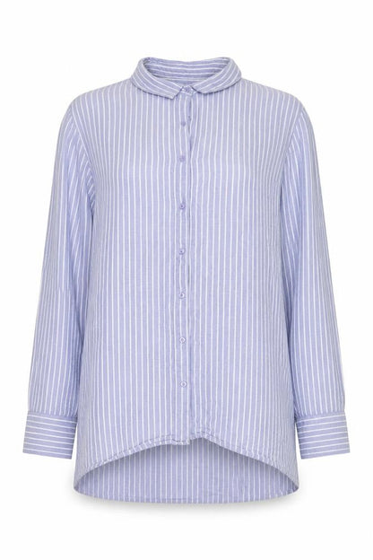 Cotton On Men Blue Striped Long Sleeve Button-Up Shirt XS