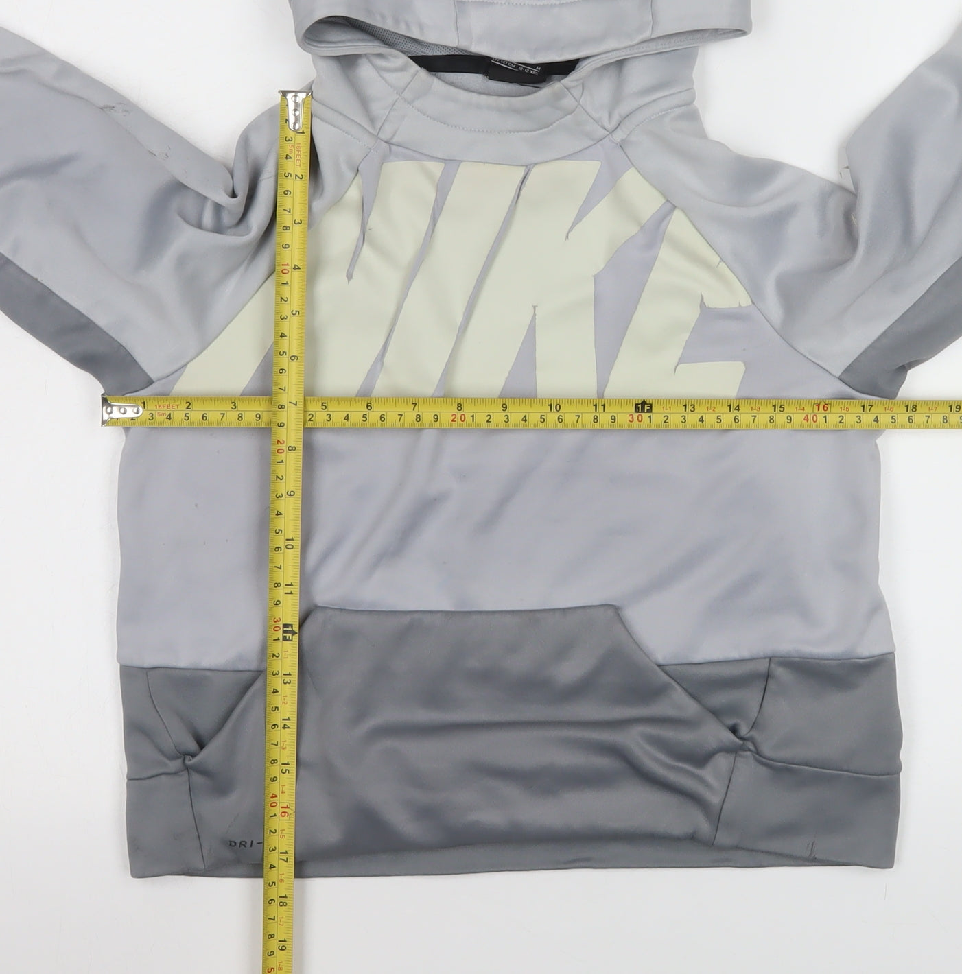 Boys UK Size 10-12 Years Nike Grey Pullover Hoodie