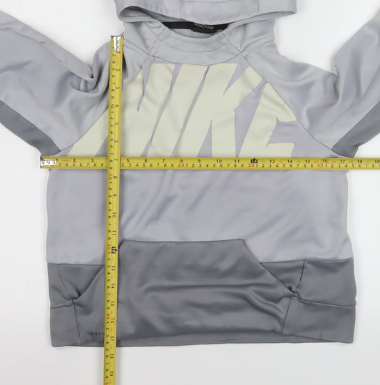 Boys UK Size 10-12 Years Nike Grey Pullover Hoodie