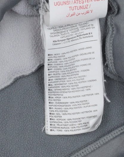 Boys UK Size 10-12 Years Nike Grey Pullover Hoodie