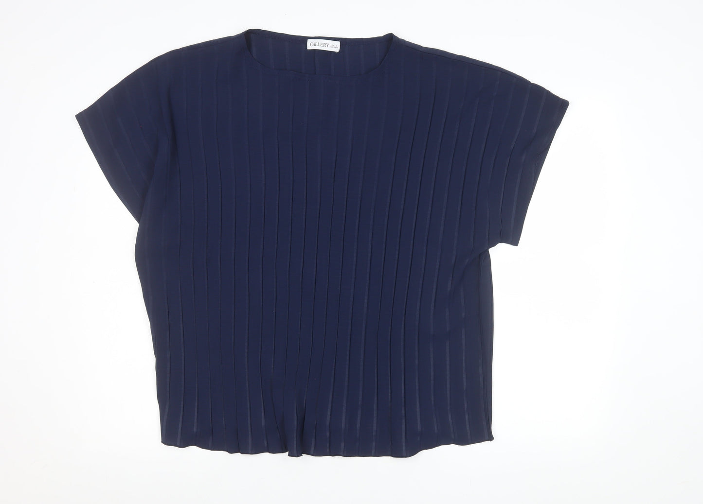 Womens UK Size 16 Gallery Blue Basic Blouse