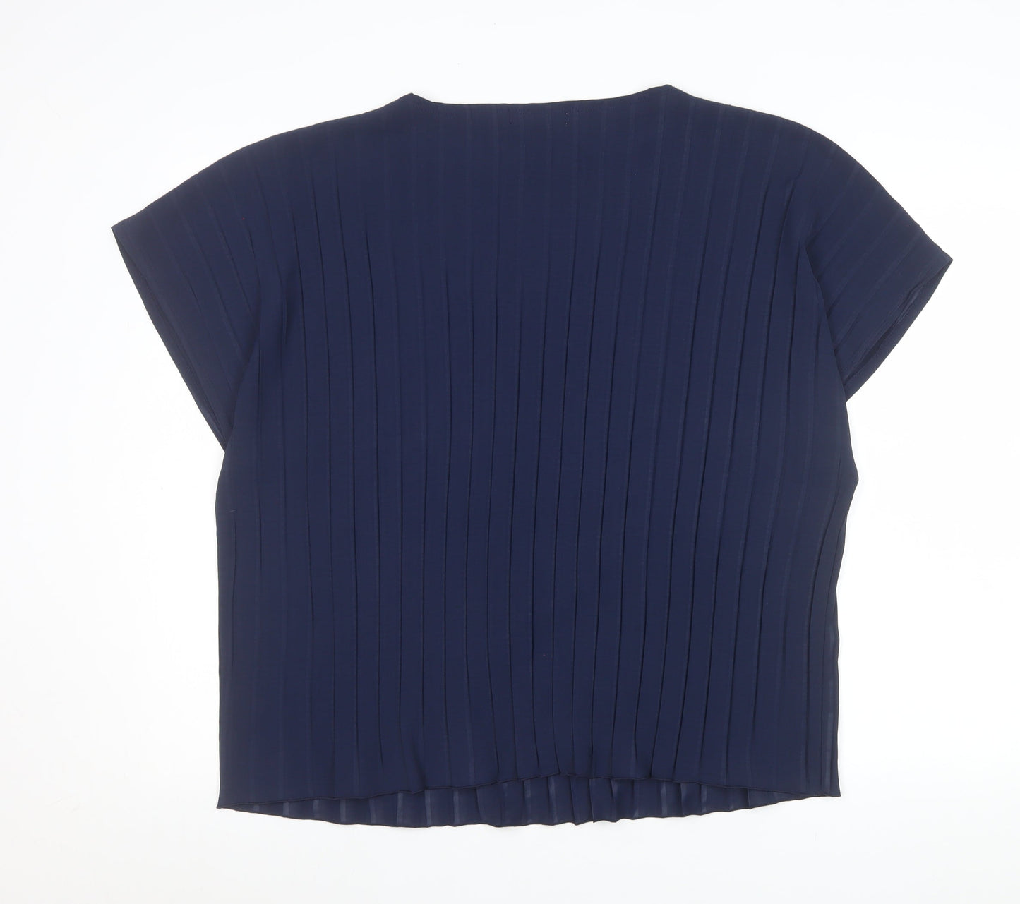 Womens UK Size 16 Gallery Blue Basic Blouse