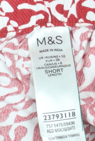 Womens UK Size 10 Marks and Spencer Regular Fit Bermuda Shorts