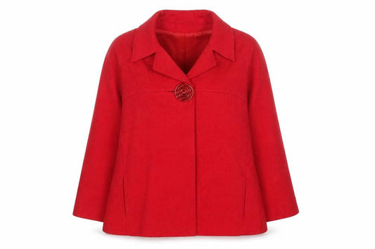 Womens UK Size 16 St. Bernard Red Basic Jacket