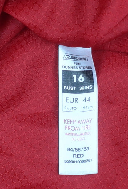 Womens UK Size 16 St. Bernard Red Basic Jacket