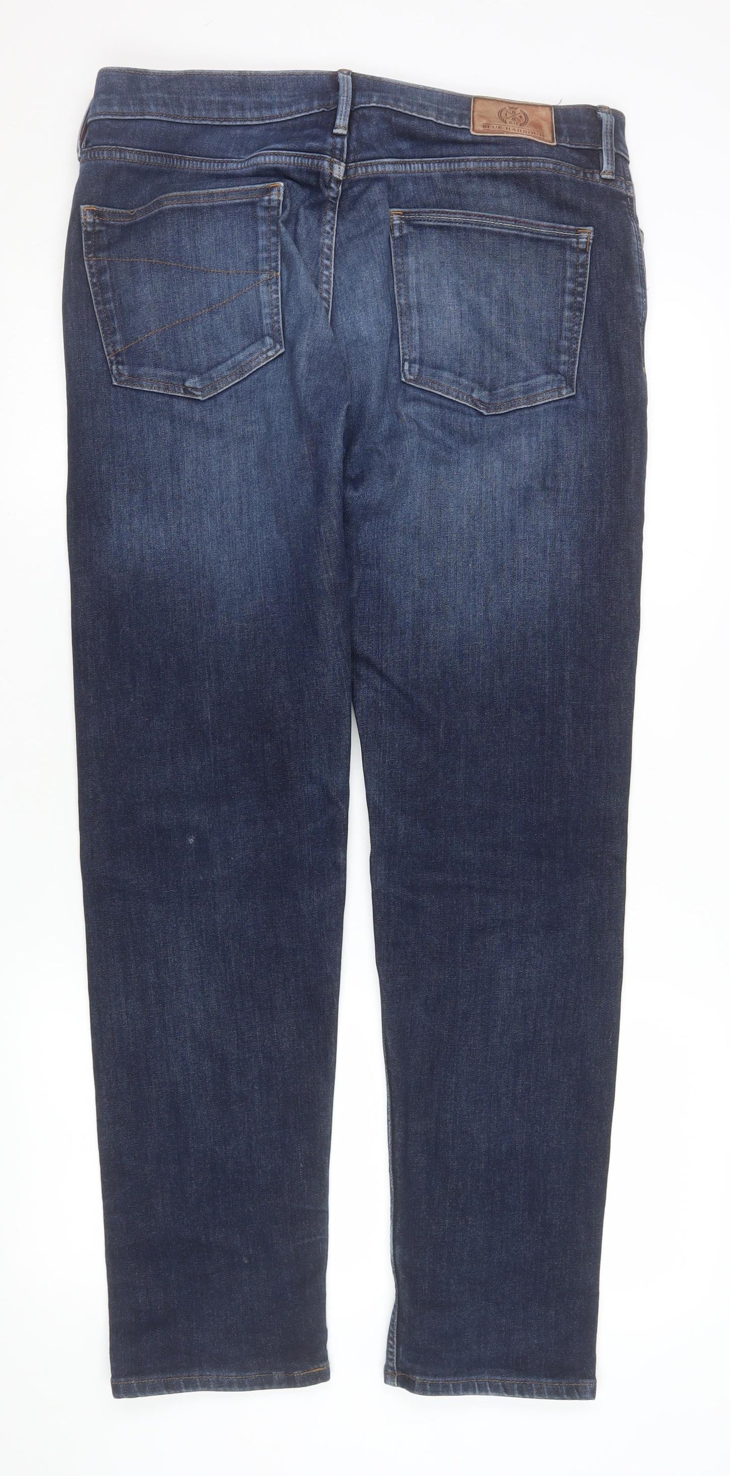Mens UK Size M Marks and Spencer Classic Fit Straight Blue Jeans