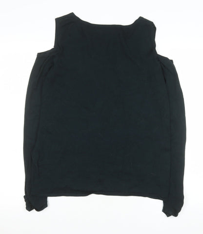 Womens UK Size 18 Phase Eight Black Basic Blouse
