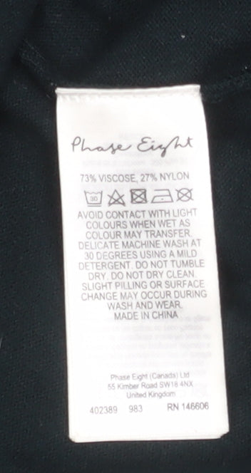 Womens UK Size 18 Phase Eight Black Basic Blouse