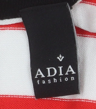 Womens UK Size L ADIA fashion Red Basic Jacket