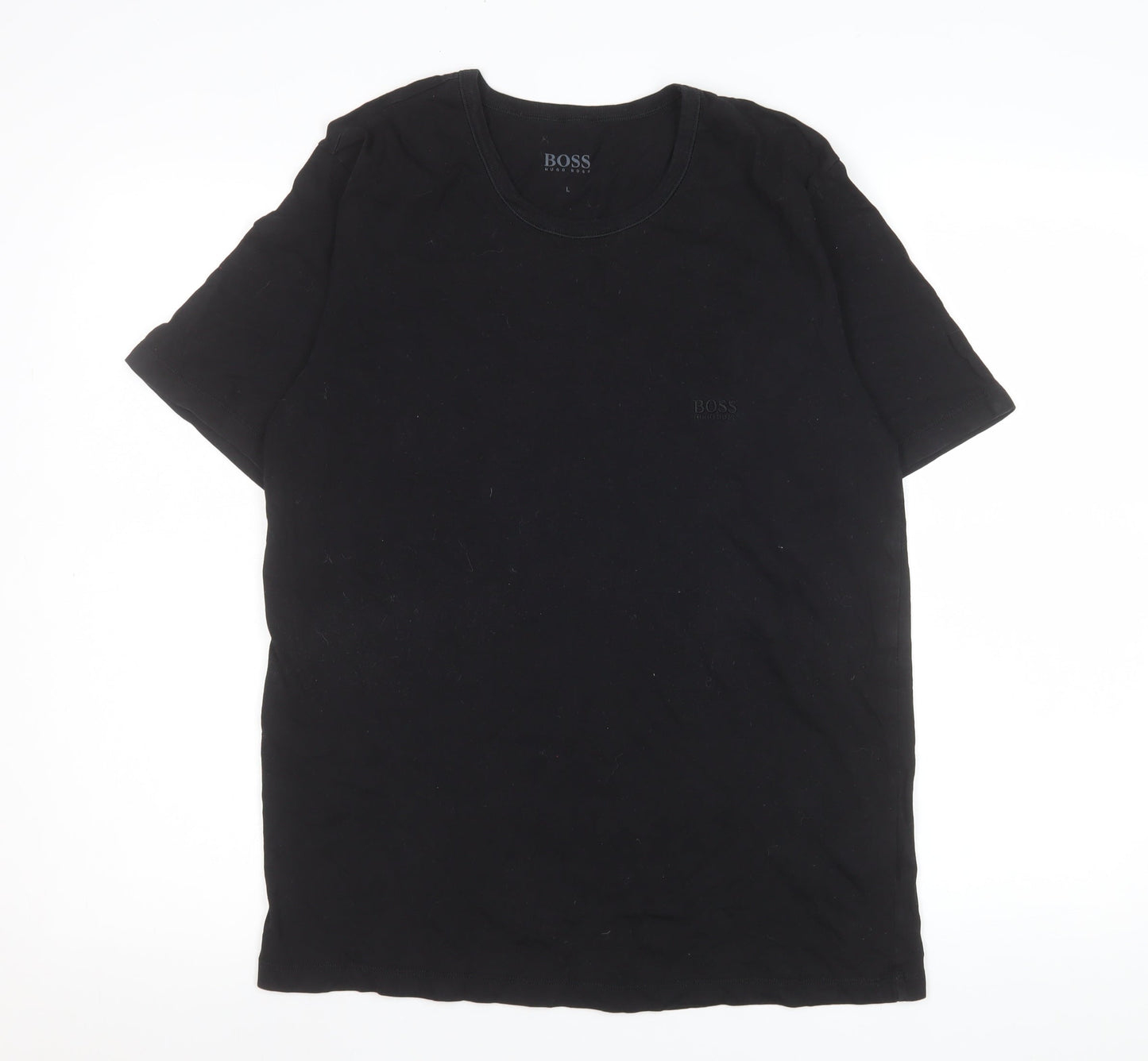 Mens UK Size L HUGO BOSS Black  T-Shirt