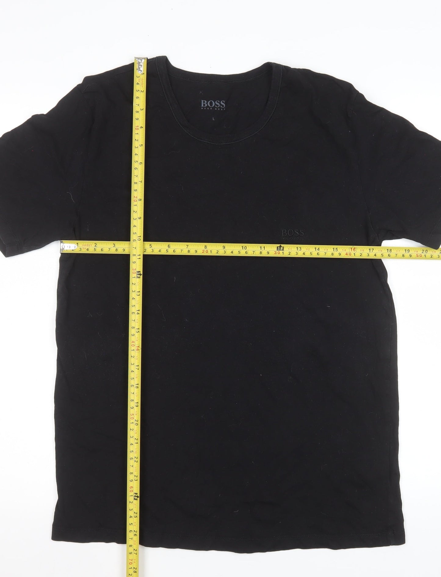 Mens UK Size L HUGO BOSS Black  T-Shirt