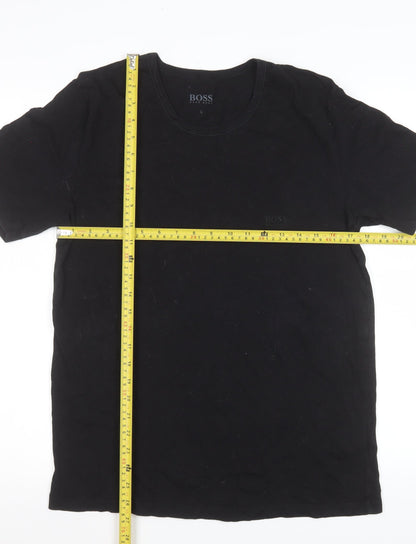 Mens UK Size L HUGO BOSS Black  T-Shirt