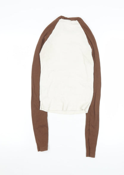 Womens UK Size XS Disney Brown Basic T-Shirt